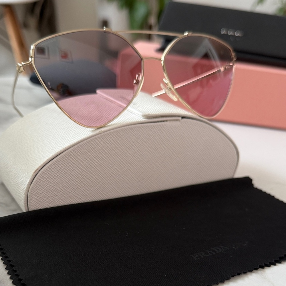 Pink Prada sunglasses